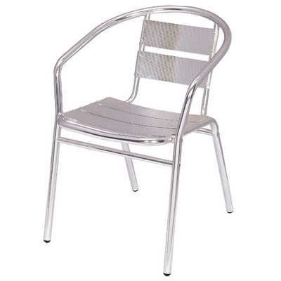 Aluminum Arm Stacking Chair