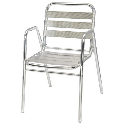 Aluminum Arm Chair Seven Strips
