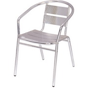 Aluminum Arm Stacking Chair