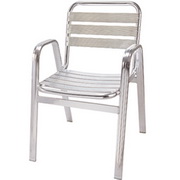 Flat Tubes Aluminum Chair Seven Strips